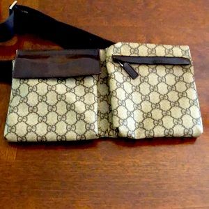 Gucci vintage coated canvas belt/Fanny pack